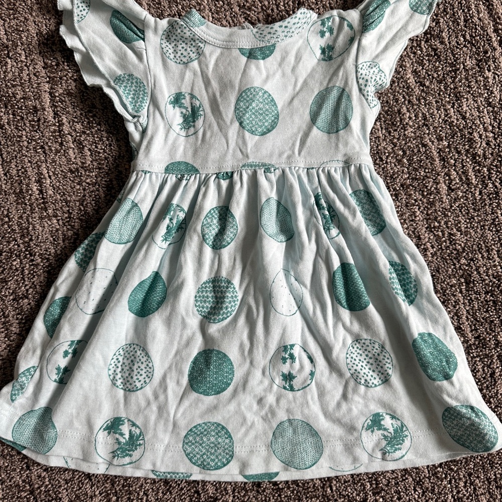 Charming Teal Kate Quinn Easter Egg Baby Dress